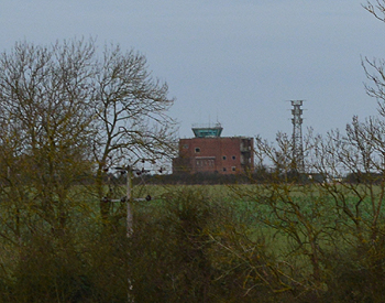 Thurleigh Airfield control tower January 2015